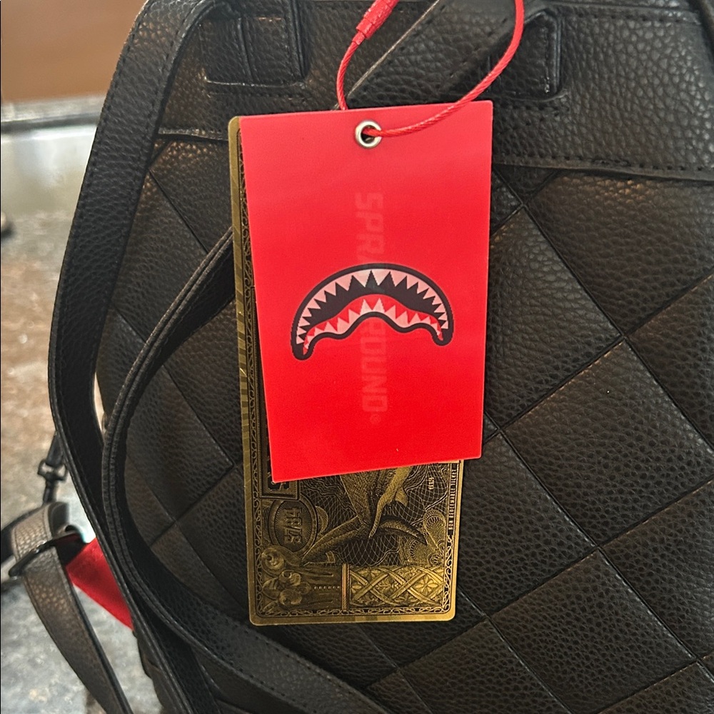 Sprayground Black Luxe Backpack - Picture 2 of 11